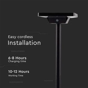 Lampă LED solară de exterior LED/2W/3,7V IP65 3000/4000/6500K