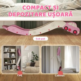 AIYAPLAY Tobogan pentru Copii din HDPE cu Zonă de Amortizare Integrată, pentru Canapele, Paturi, 18-48 luni, Roz | Aosom Romania