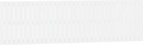 vidaXL Tăblie de pat pentru perete, alb, 204x3x60 cm, lemn masiv pin