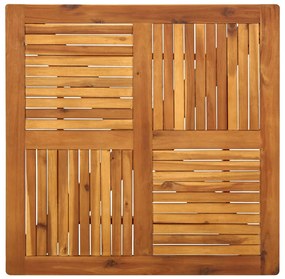 Set mobilier pentru gradina, 3 bucati, lemn masiv de acacia Patrat, 3