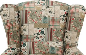 Fotoliu, material textil în stilul patchwork viorica 1, CHARLOT