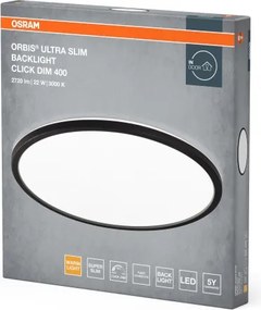Osram - Plafonieră LED dimabilă ORBIS ULTRA SLIM LED/22W/230V, diam. 40 cm, neagră