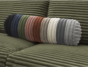 Canapea verde pentru dormitul zilnic/extensibilă cu tapițerie din catifea reiată 240 cm Hugo – Bobochic Paris