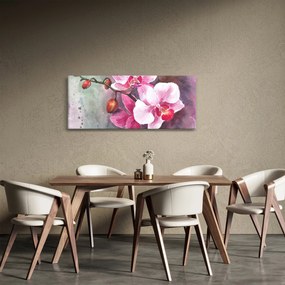 Tablou - Orhidee, acvariu (120x50 cm)