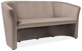 Canapea Cuba Velvet, trei locuri, bej