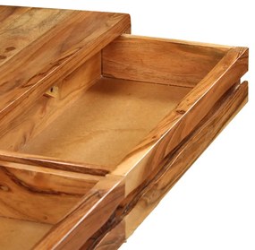 Masa consola, lemn masiv de salcam, sertare, 118 x 30 x 80 cm