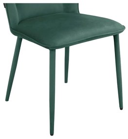 Scaune de dining verde 2 buc. din catifea Wilma – Støraa