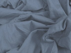 Cearsaf Jersey cu elastic 90x200 cm albastru inchis