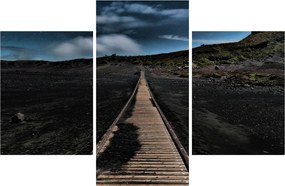 Tablou drumul de lemn în amurg (90x60 cm)