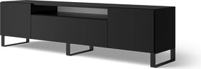 Comodă TV Femur Standing – 200x41x53 cm – Negru
