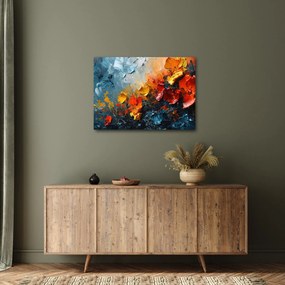 Tablou - Pictură abstractă de flori III. (70x50 cm)
