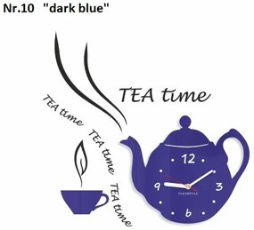 Ceas decorativ de bucătărie Tea Time Gri