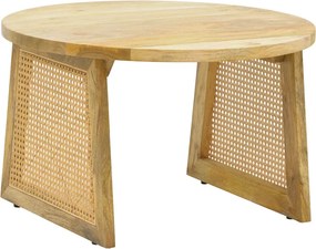 Masuta Cafea Topis Lemn Mango Finisaj Natur