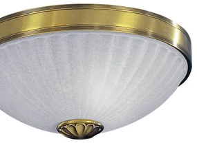 Plafoniera clasic design italian din alama, sticla 3022 RA-PL. 3022/2