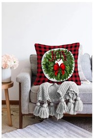 Față de pernă 43x43 cm cu model de Crăciun – Mila Home