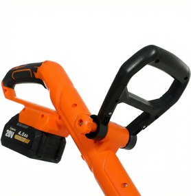 Outsunny Trimmer cu acumulator 21V, motocoasă cu 2x4,0 Ah baterii, încărcător, lățime de tăiere 25 cm, mâner telescopic reglabil | Aosom Romania