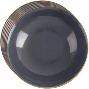 Orion Set de farfurii adânci din ceramică Glazegri 20,5 cm, 6 buc.