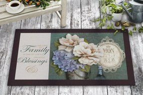 Covor intrare FAMILY BLESSINGS, 45x70 cm, forma dreptunghiulara, pasl