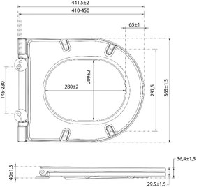 Capac wc slim, softclose, ivory, Sapho Isvea Ivory