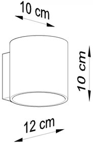 Aplică perete ORBIS 1xG9/40W/230V beton