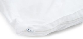 Patura de vara matlasata 140x200 cm cu perna 70x90 cm ECONOMY PEACH, albă