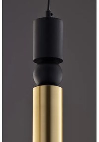 Lustră pe cablu Jupiter 2012 ALAS 5xGU10/10W/230V negru/auriu