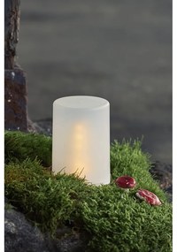 Corp de iluminat pentru exterior cu LED Star Trading Candle Flame, înălțime 14,5 cm, alb