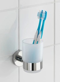 Suport de perete pentru periuțe de dinți Wenko Uno Bosio, alb