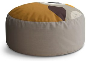 Taburet Circle bufniță desenată, maro