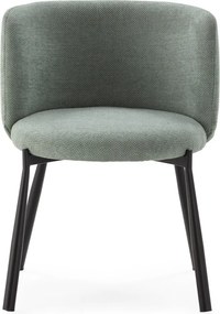 Set de scaune de sufragerie verde mentă 2 buc. tapițat Ginny – MOME