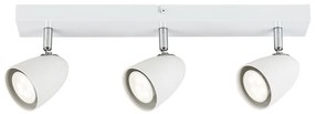 Plafoniera cu Spot-uri Directionabile, 3xGU10, Perico alba