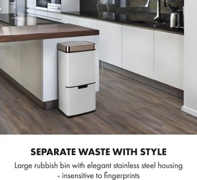 Klarstein Royal Trash Rose Gold, coș de gunoi cu senzor, 72 l, oțel inoxidabil, roz auriu