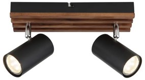 Spot Globo 57909-2 KAYDEN 2xGU10/25W/230V negru