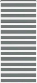 vidaXL Jaluzea tip zebra gri închis lățime țesătură 105,9 cm poliester