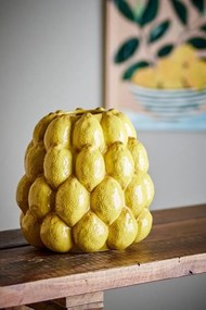 Vază galbena din ceramica, Ø22cm,"Limone"
