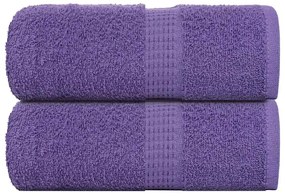 vidaXL Prosoape de săpun 2 buc Violet 30x30 cm 360 g/m² 100% bumbac