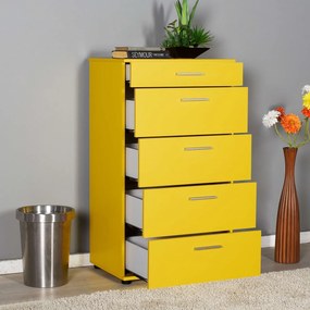 Dulap, Hanah Home, Trendline, 68x108x44 cm, Galben