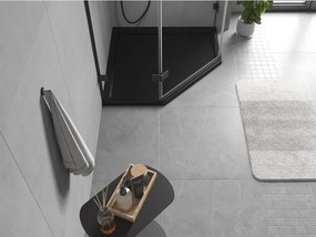 Mexen Flow brodzik pentagonal slim 80 x 80 cm, negru mat - 46P708080