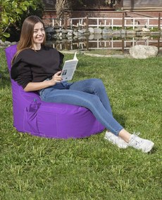 Fotoliu puf pentru grădină EVA Sport - Purple
