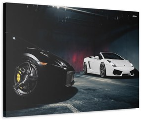 Tablou Canvas Lambourghini BW 120x80 cm