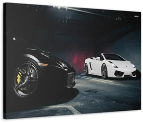Tablou Canvas Lambourghini BW 90x60 cm