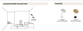 Veioza, Lampa de masa cu baterii ideala pentru restaurant, realizata manual Lafleur velvet