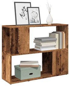 vidaXL Dulap cu cărți/Separator de cameră Lemn vechi 80x24x63 cm