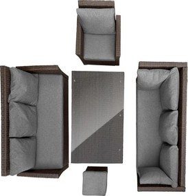 Set luxos mobilier de grădină din ratan Avenberg FIRENZE