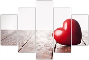 Tablou - Inima din lemn (150x105 cm)