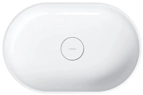 OMNIRES OVOUNBP - Lavoar pe blat OVO 55x36 cm dolomit alb lucios