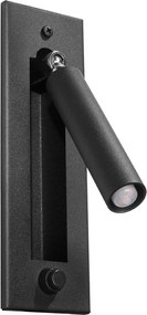 Aplică de perete neagră din metal Chimery – Sollux