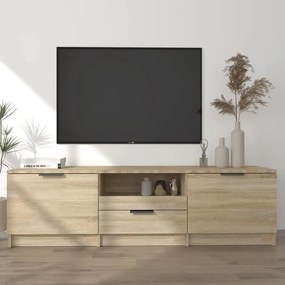 811451 vidaXL Comodă TV, stejar sonoma, 140x35x40 cm, lemn prelucrat