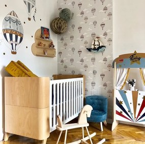 Patut copii HOPPA 70 x 140 cm cu cutie de depozitare