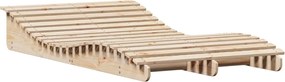 vidaXL Șezlong, 205x110x31,5 cm, lemn masiv de pin